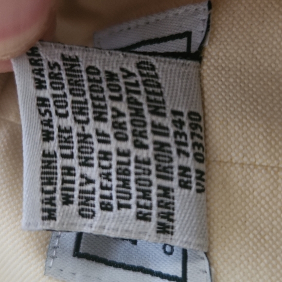 L.l. Bean Yellow Thick Button-Up Dress Shirt - Picture 7 of 7